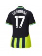 Manchester City Kevin De Bruyne #17 Venkovní Dres pro Dámské 2024-25 Krátký Rukáv